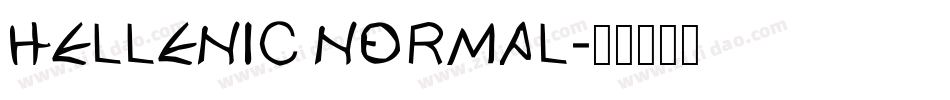 Hellenic Normal字体转换